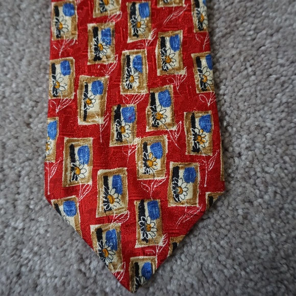 Ermenegildo Zegna Exclusive Design Tie 100% Silk - Picture 4 of 5